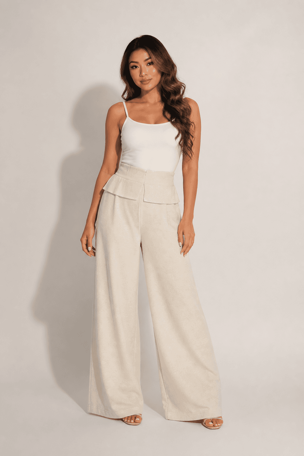מכנסיים רחבים דגם מיקה · ORA STYLE